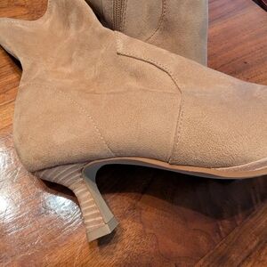 Nordstrom Camel Suede Heeled Boots